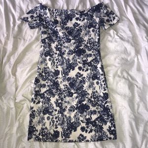 Alythea Floral Off the Shoulder Bodycon Dress